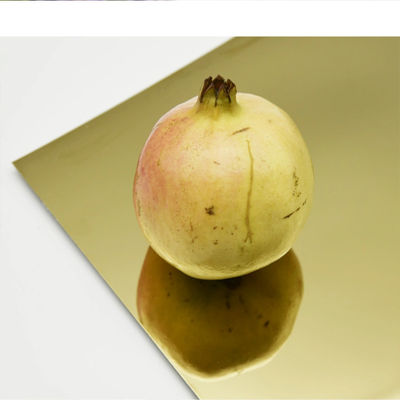 6K gouden Roestvrij staalblad 0.1mm - 300mm Rose Gold SS Blad