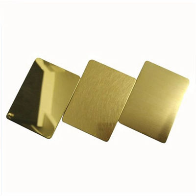 6K gouden Roestvrij staalblad 0.1mm - 300mm Rose Gold SS Blad