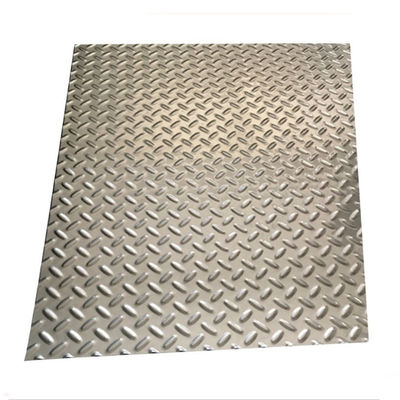 316L Blad van de de Steunbalkvloer van Diamond Stainless Steel Chequered Plate 8K het Anti
